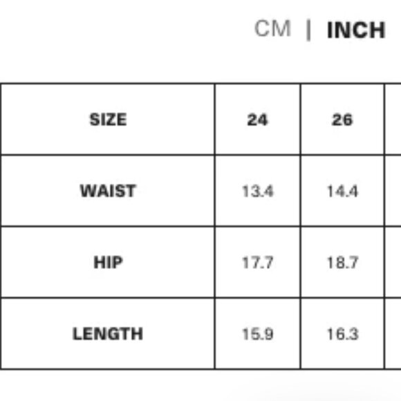 KUWALLA Light Wash Denim Skirt (SIZE 24) NWT - Picture 3 of 6